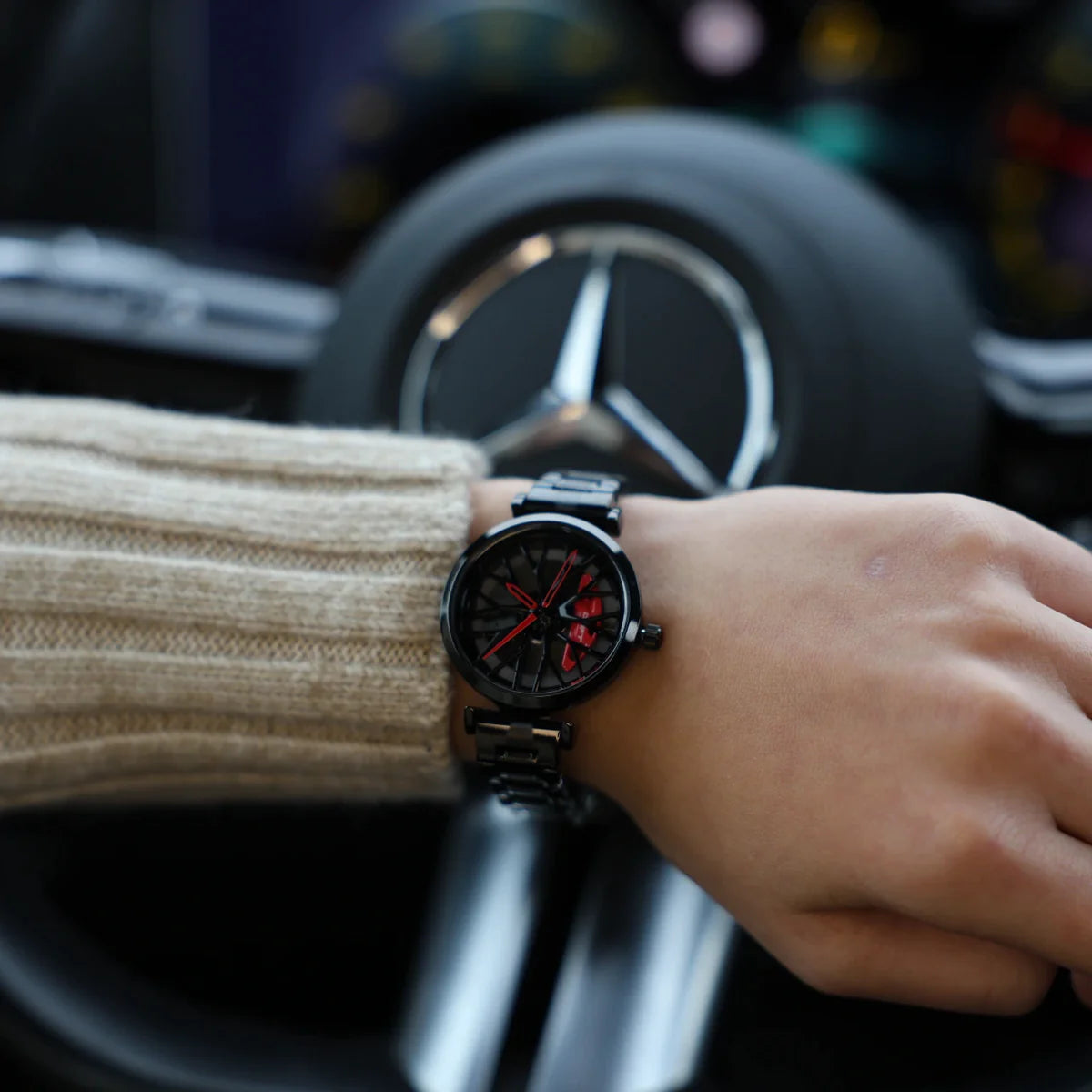 Motorsport Felgenuhr Lady