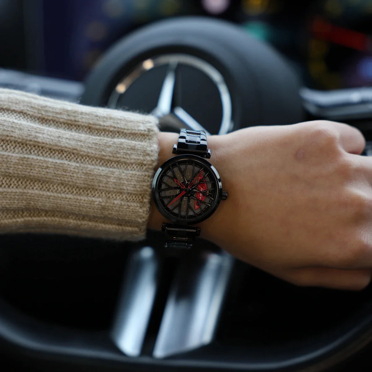 Motorsport Felgenuhr Lady