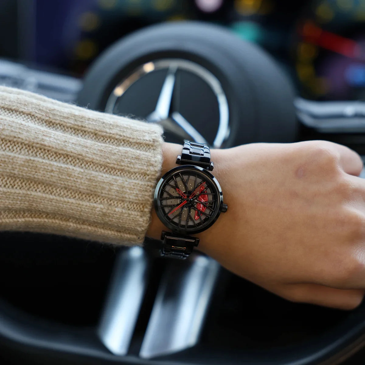 Motorsport Felgenuhr Lady