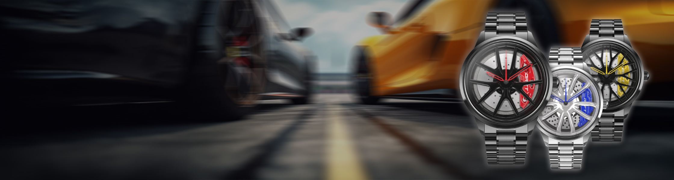 Crowned: Driftelement Felgenuhren Banner